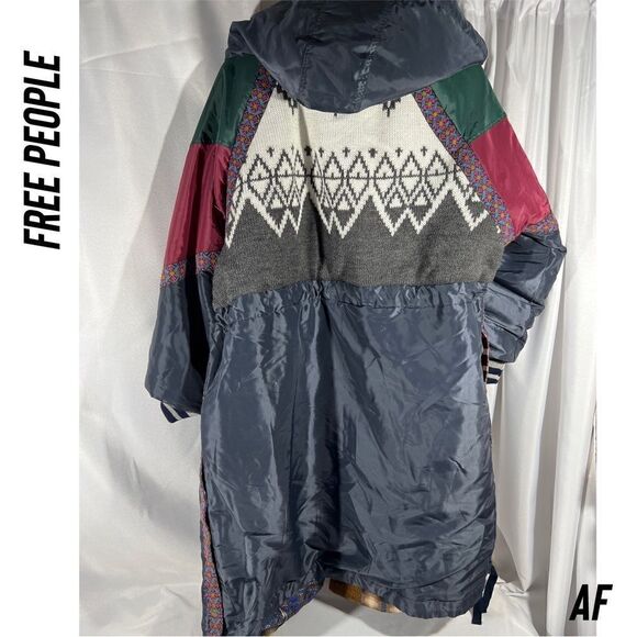 FREE PEOPLE SIENNA REVERSIBLE PARKA JACKET RARE NEW - Picture 8 of 12